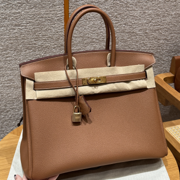 최고퀄 에르메스 올수공 버킨 35 Gold 토고 가죽 금장