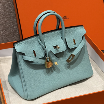 최고퀄 에르메스 올수공 버킨 25 Blue atoll 토고 가죽 금장