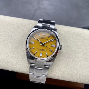 최고퀄 VS공장 롤렉스 오이스터 퍼페츄얼 옐로우 다이얼 스틸 36mm 126000