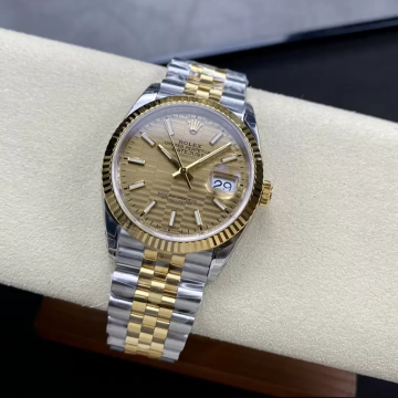 최고퀄 VS공장 롤렉스 데이저스트 샴폐인 모티프 다이얼 쥬빌레 옐로우 골드 콤비 36mm 126233