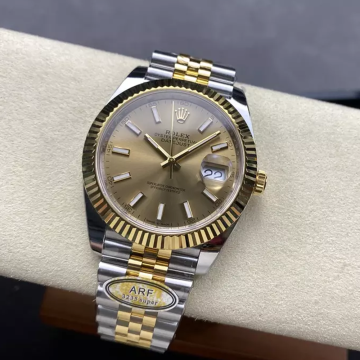 최고퀄 ARF공장 롤렉스 데이저스트 샴폐인 다이얼 옐로우 골드 쥬빌레 콤비 41mm 126333