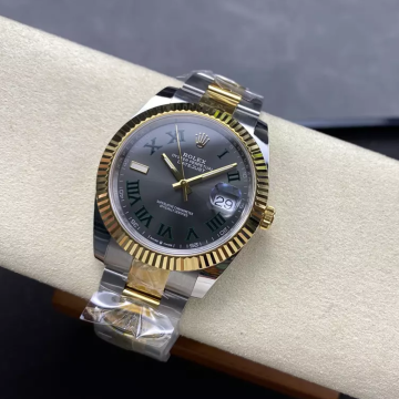 최고퀄 ARF공장 롤렉스 데이저스트 윔블던 다이얼 옐로우 골드 오이스터 콤비 41mm 126333