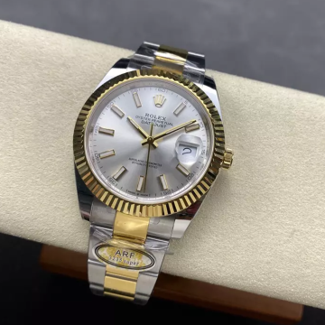 최고퀄 ARF공장 롤렉스 데이저스트 실버 다이얼 옐로우 골드 오이스터 콤비 41mm 126333