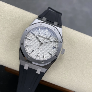 최고퀄 DD공장 오데마피게 로얄오크 화이트 다이얼 러버밴드 41mm 15510