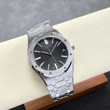 최고퀄 DD공장 오데마피게 로얄오크 블랙 다이얼 스틸 41mm 15510