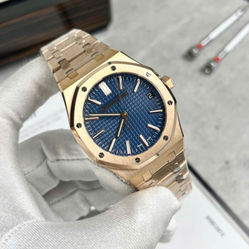 최고퀄 APS공장 오데마피게 로얄오크 블루 다이얼 로즈골드 금통 41mm 15500