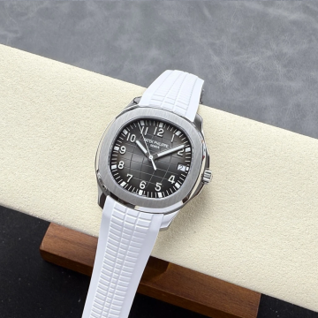 최고퀄 DD공장 파텍필립 아쿠아넛 블랙 다이얼 화이트 러버밴드 42mm 5167