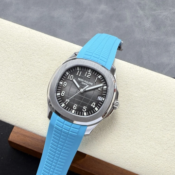 최고퀄 DD공장 파텍필립 아쿠아넛 블랙 다이얼 블루 러버밴드 42mm 5167