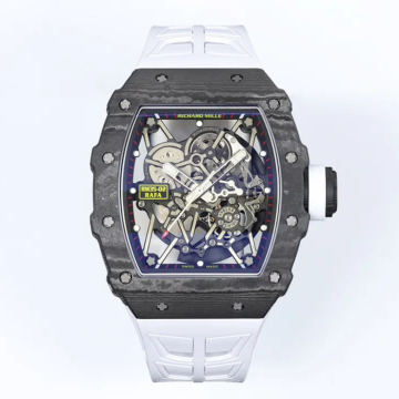 최고퀄 ZF공장 리차드밀 라파엘 나달 RM35-02 블랙 카본 / 화이트 러버밴드