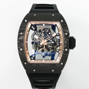 최고퀄 ZF공장 리차드밀 부바왓슨 RM-055 블랙카본 / 골드 / 블랙 러버밴드