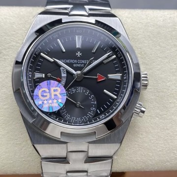 GR공장 바쉐론 콘스탄틴 오버시즈 듀얼타임 블랙 다이얼 스틸 7900v