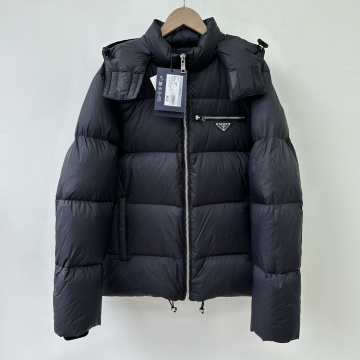 최고퀄 프라다 리나일론 로고 다운 패딩