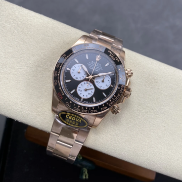 최고퀄 CBD공장 롤렉스 데이토나 르망 에디션 에버로즈 골드 블랙 다이얼 세라믹 베젤 40mm 126525