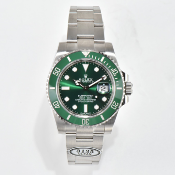 최고퀄 클린공장 롤렉스 서브마리너 그린 다이얼 40mm 116610LV