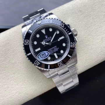 최고퀄 EW공장 롤렉스 신형 서브마리너 논 데이트 블랙 다이얼 41mm 124060