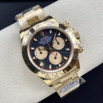 최고퀄 클린공장 롤렉스 데이토나 블랙 레이싱 다이얼 옐로우 골드 금통 116508