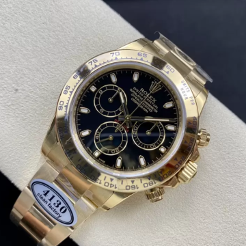 최고퀄 클린공장 롤렉스 데이토나 블랙 다이얼 옐로우 골드 금통 116508