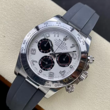 최고퀄 클린공장 롤렉스 데이토나 팬더 다이얼 화이트 골드 금통 러버밴드 116519