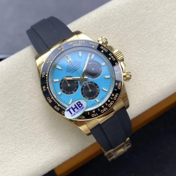 최고퀄 THB공장 롤렉스 데이토나 티파니 다이얼 옐로우 골드 금통 러버밴드 126515-002