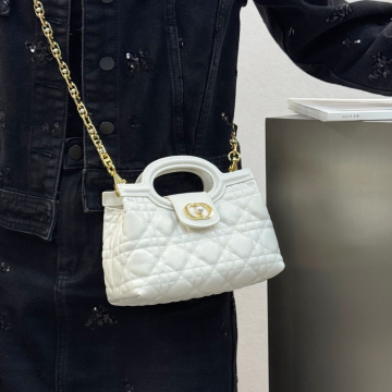 최고퀄 디올 졸리 탑 핸들 미니 백 파우더 화이트