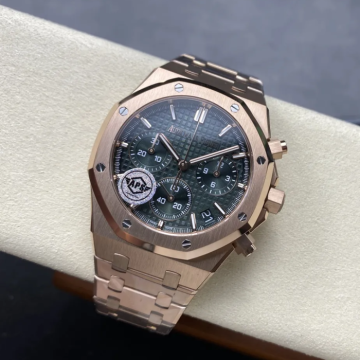 최고퀄 APS공장 오데마피게 로얄오크 크로노그래프 그린 다이얼 41mm 26240 RG