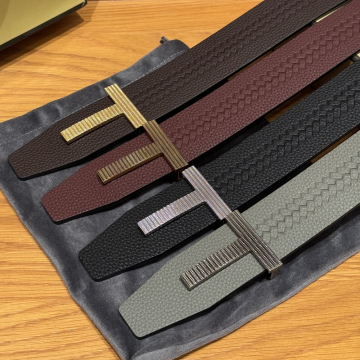 최고퀄 톰포드 그레인 레더 릿지 버클 T 벨트 4색