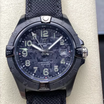 최고퀄 BLS공장 브라이틀링 어벤저 GMT 카본 다이얼 44mm 나일론 스트랩