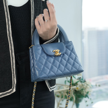 최고퀄 팬더샵 샤넬 23K 켈리백 라지 블루 모델