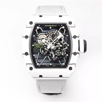 최고퀄 BBR공장 리차드밀 라파엘 나달 화이트 카본 케이스 화이트 스트랩 밴드