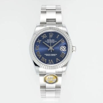 최고퀄 ARF공장 여성용 롤렉스 데이저스트 블루 로만 다이얼 스틸 오이스터 31mm 278274