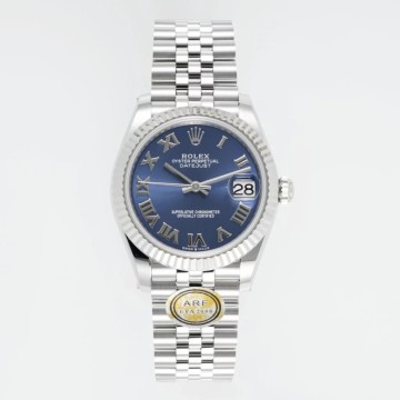 최고퀄 ARF공장 여성용 롤렉스 데이저스트 블루 로만 다이얼 스틸 쥬빌레 31mm 278274