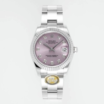 최고퀄 ARF공장 여성용 롤렉스 데이저스트 핑크 10P 다이얼 스틸 오이스터 31mm 278274